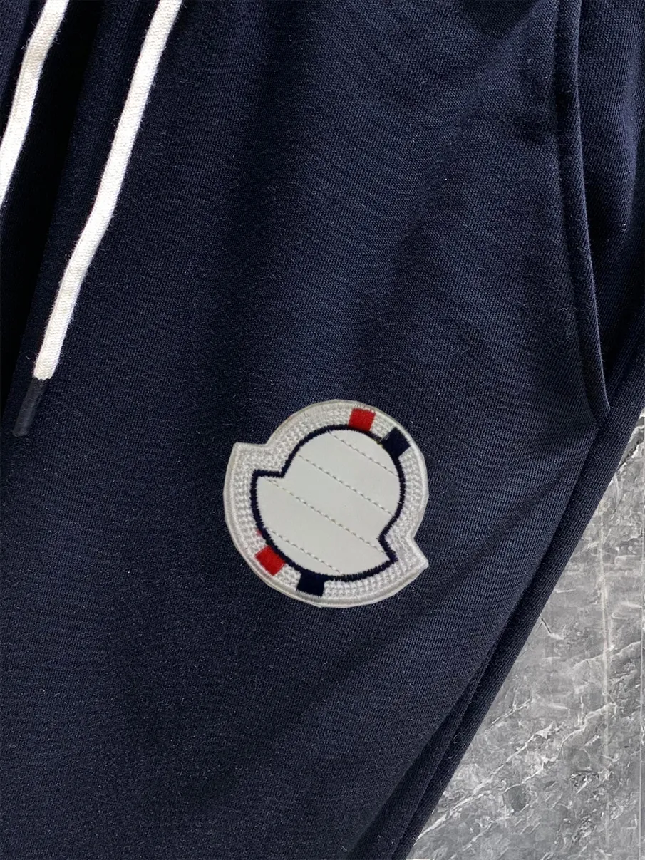 ✨Moncler Logo Factory 380g Black White ：Black Gray Size S-XL